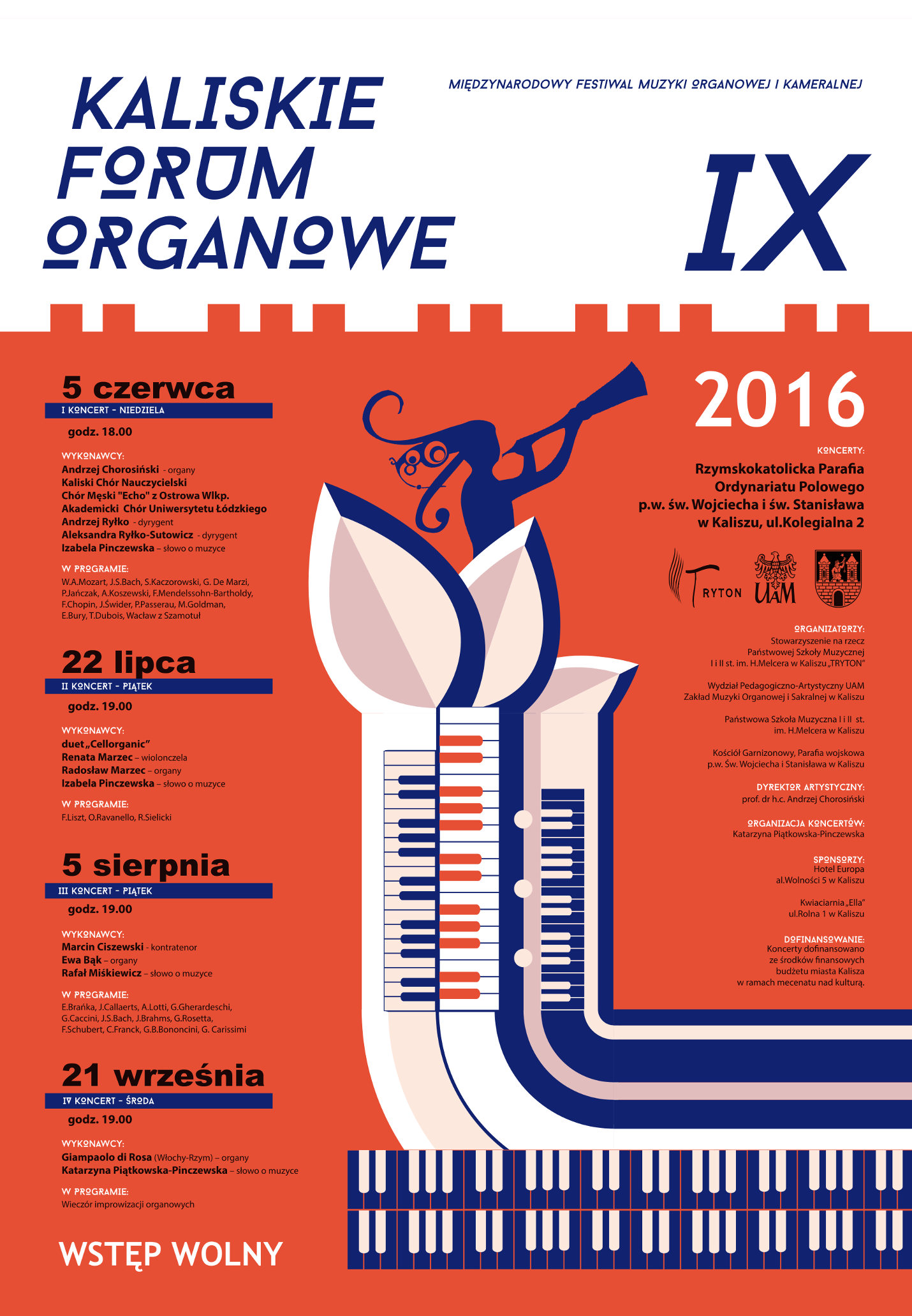 IX Kaliskie forum organowe afisz